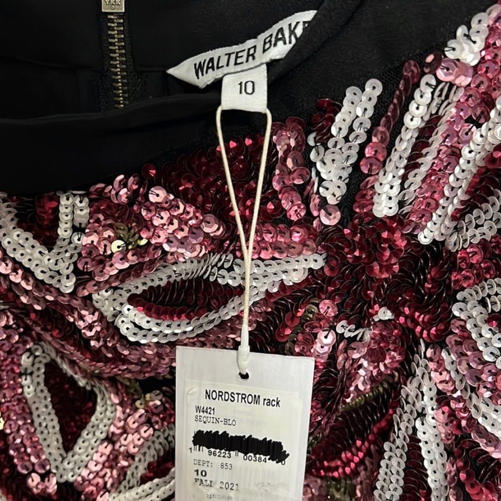 🆕🏷️ Walter Baker Portia Skirt, Sequin Bloom Size 10 - Picture 5 of 5